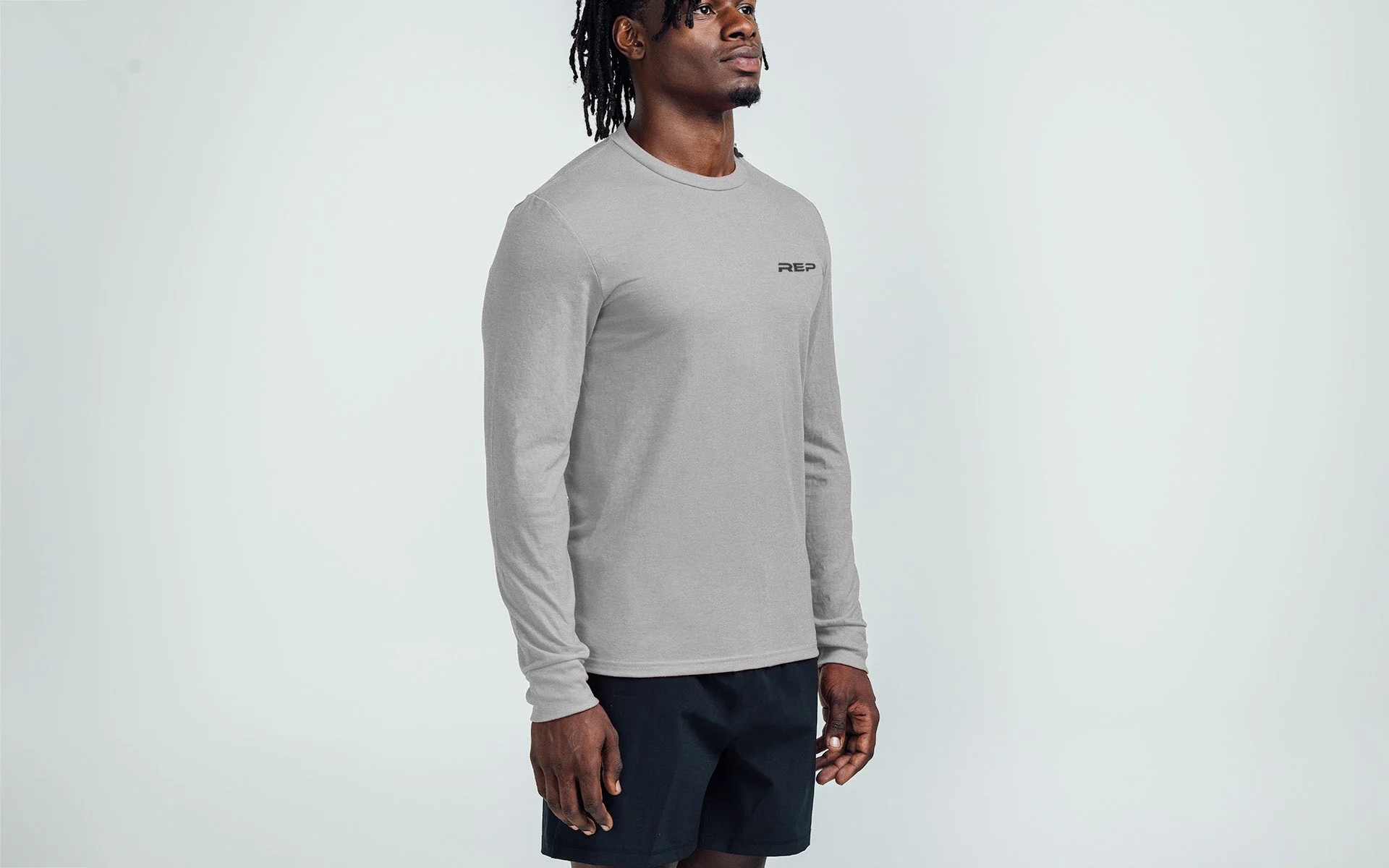 Men's REP® Long-Sleeve Tri-Blend Crew T-Shirt - Image 4